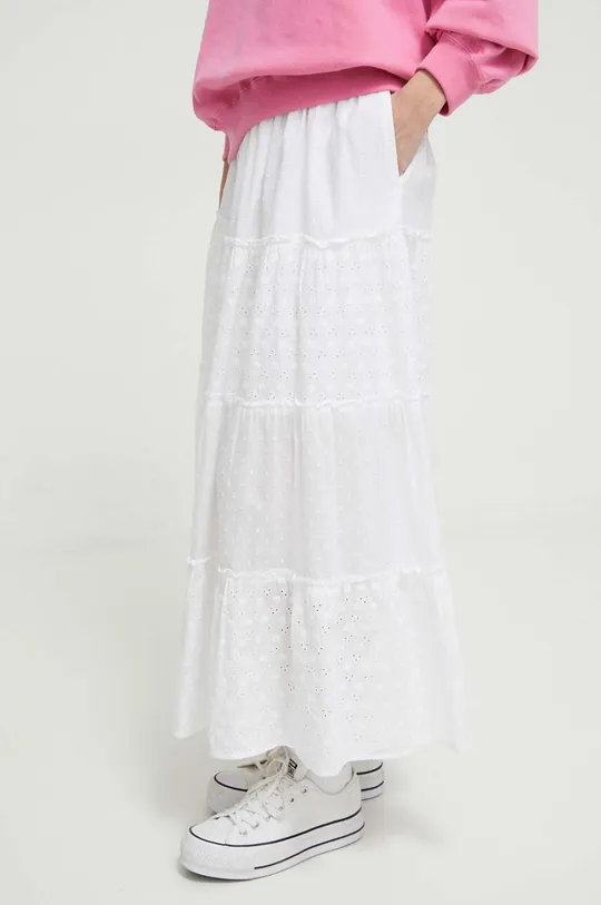 λευκό Βαμβακερή φούστα Hollister Co.