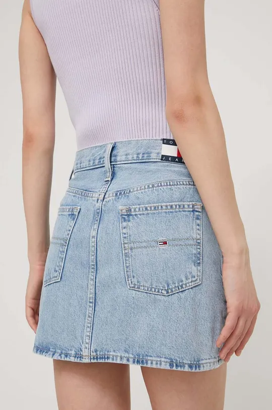 Tommy Jeans spódnica jeansowa 100 % Bawełna
