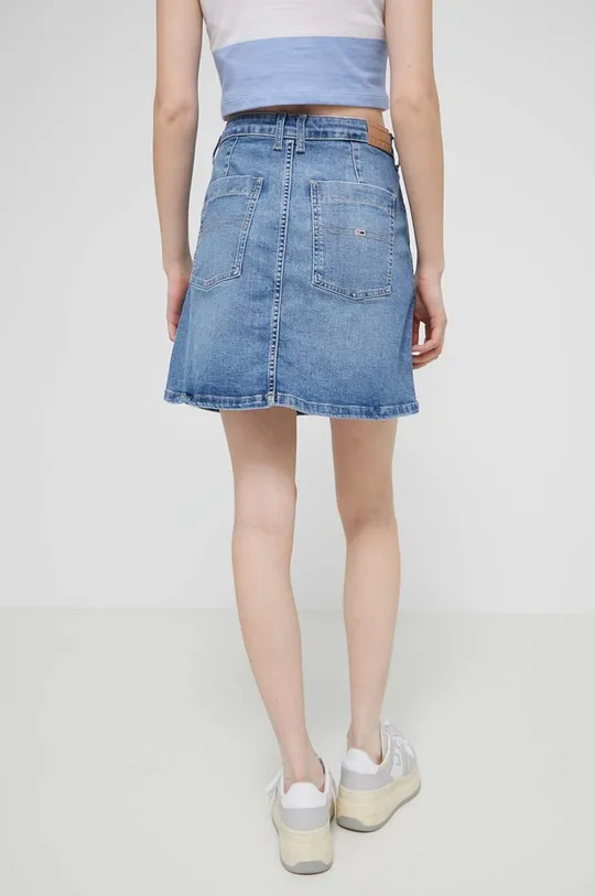Rifľová sukňa Tommy Jeans 98 % Bavlna, 2 % Elastan