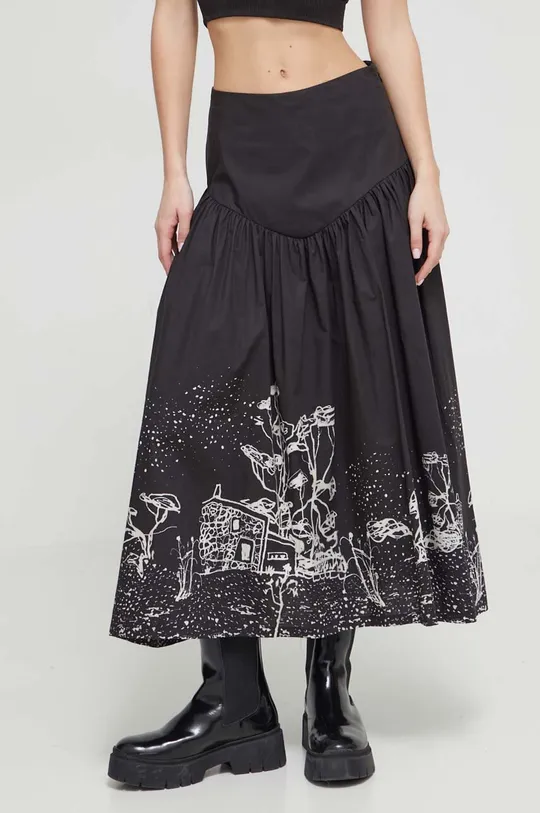 μαύρο Βαμβακερή φούστα Desigual Γυναικεία