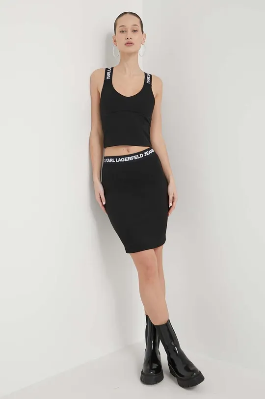 crna Suknja Karl Lagerfeld Jeans Ženski