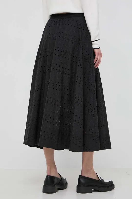 Bavlnená sukňa Karl Lagerfeld čierna