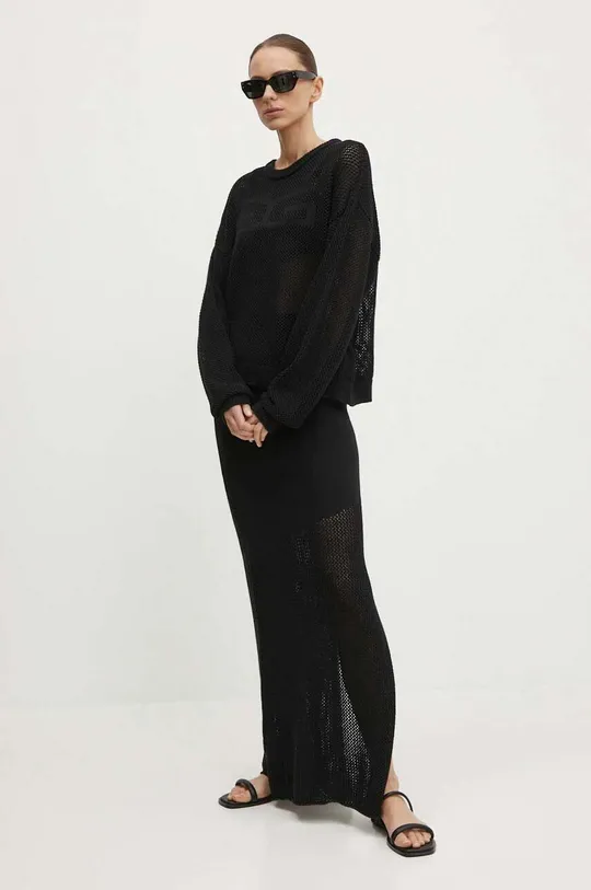 Βαμβακερή φούστα Gestuz μαύρο