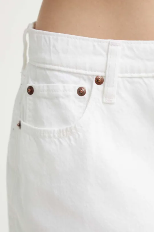 biały Abercrombie & Fitch spódnica jeansowa