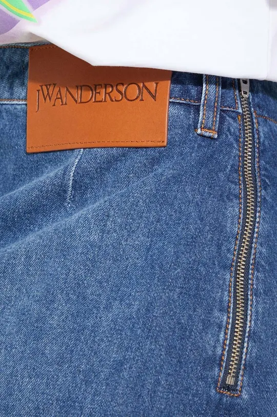 niebieski JW Anderson spódnica jeansowa Twisted Mini Skirt