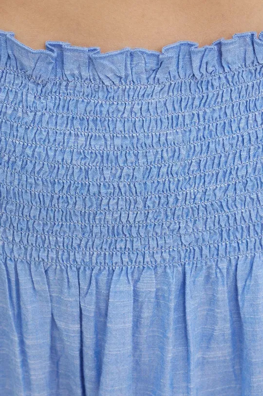 niebieski La Petite Française spódnica bawełniana JAPON
