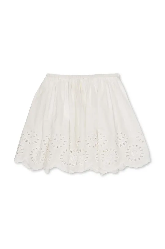 белый Детская хлопковая юбка Konges Sløjd Для девочек