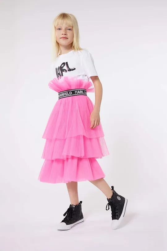 rosa Karl Lagerfeld gonna bambina Ragazze