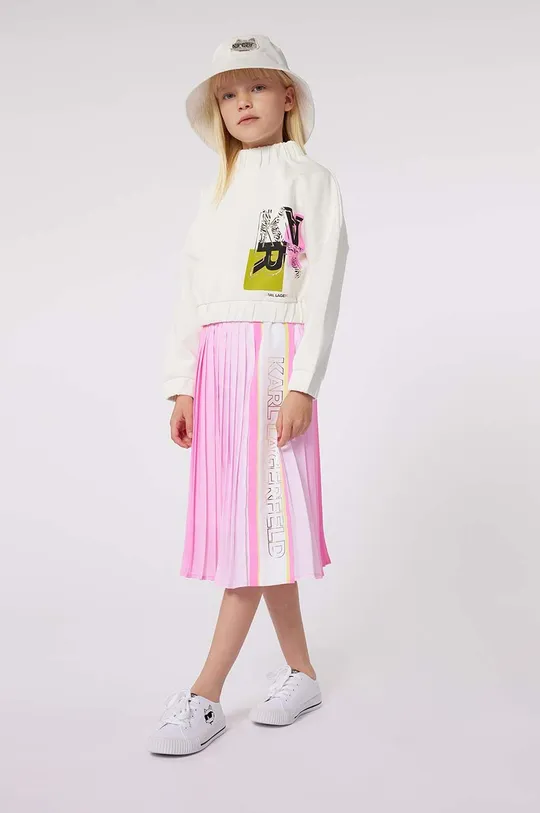 różowy Karl Lagerfeld spódnica dziecięca Dziewczęcy