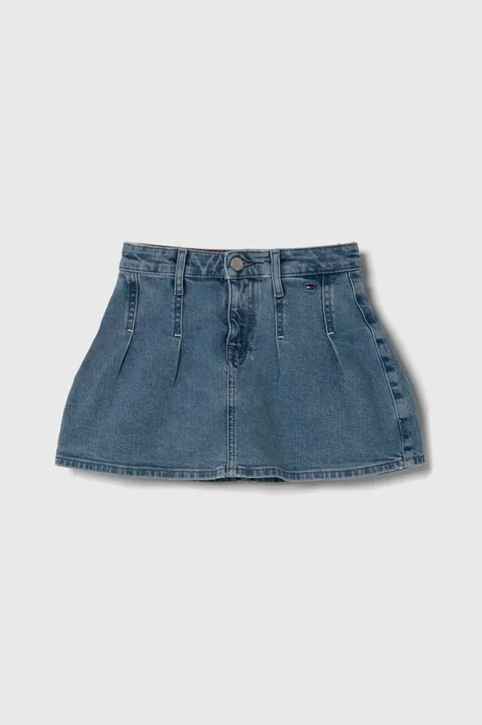 niebieski Tommy Hilfiger spódnica jeansowa bawełniana Dziewczęcy