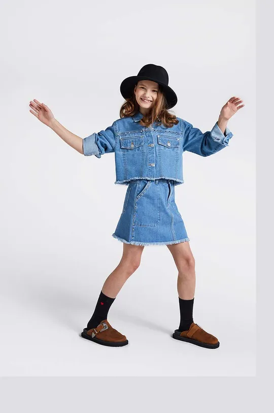 σκούρο μπλε Παιδική τζιν φούστα Coccodrillo Για κορίτσια