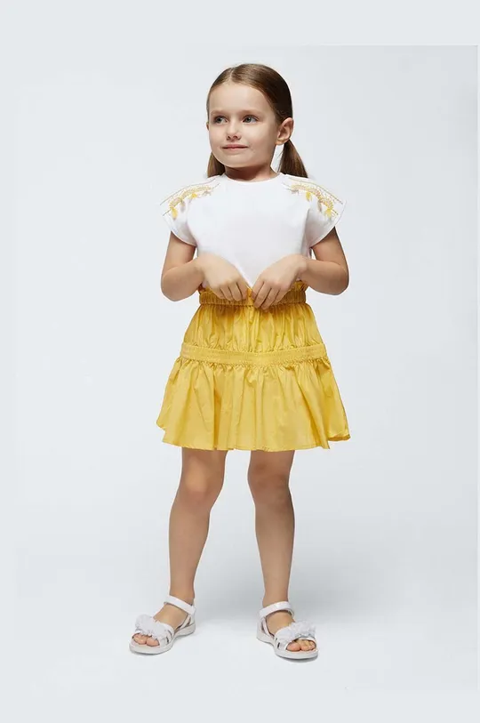 κίτρινο Παιδική βαμβακερή φούστα Mayoral Για κορίτσια