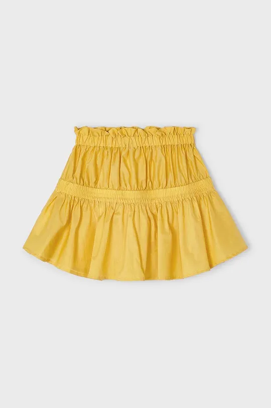 Dievčenská bavlnená sukňa Mayoral žltá