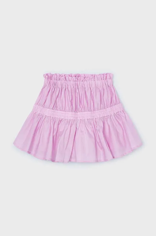 фиолетовой Детская хлопковая юбка Mayoral Для девочек