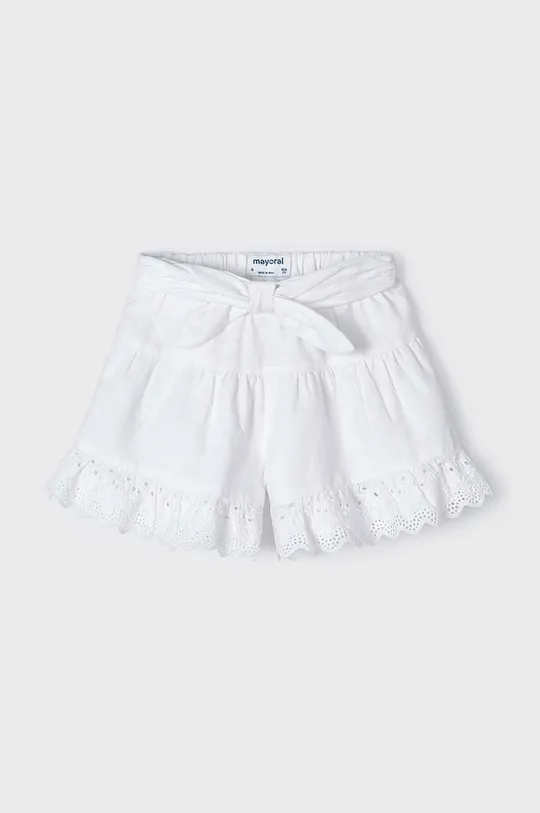 Dječje pamučne kratke hlače Mayoral bijela