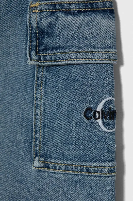 Calvin Klein Jeans spódnica jeansowa bawełniana 99 % Bawełna, 1 % Elastan
