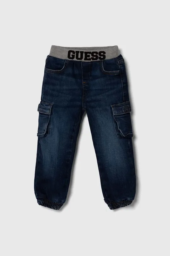 granatowy Guess jeansy dziecięce Chłopięcy