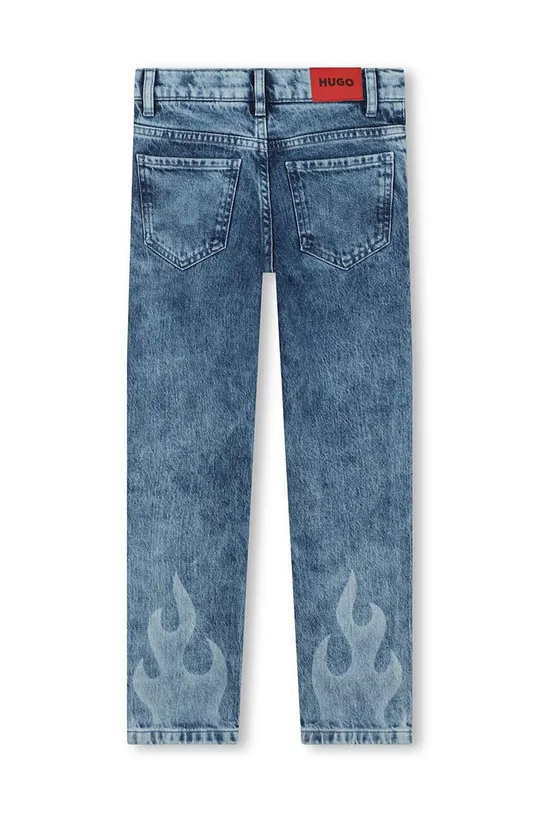 Детские джинсы HUGO Основной материал: 98% Хлопок, 2% Эластан Подкладка кармана: 65% Полиэстер, 35% Хлопок