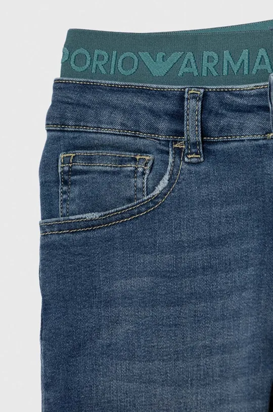 Emporio Armani jeansy dziecięce 93 % Bawełna, 5 % Poliester, 2 % Elastan