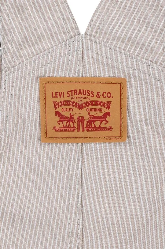 sivá Detské nohavice na traky Levi's LVN RAILROAD STRIPE OVERALL