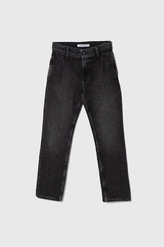 črna Otroške kavbojke Calvin Klein Jeans Fantovski