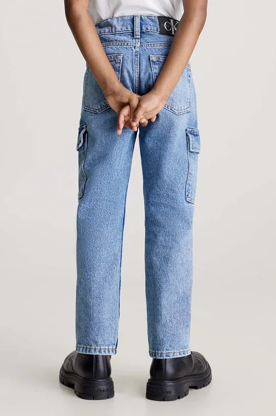 niebieski Calvin Klein Jeans jeansy dziecięce