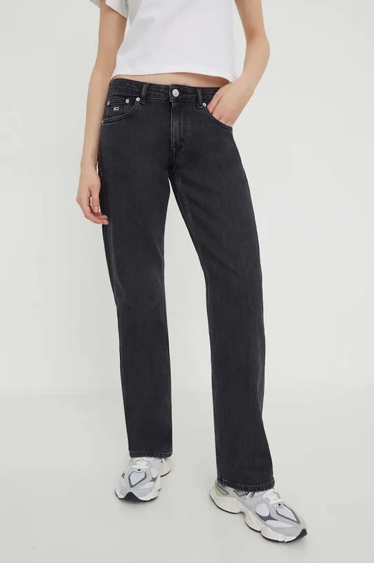 czarny Tommy Jeans jeansy Sophie Damski
