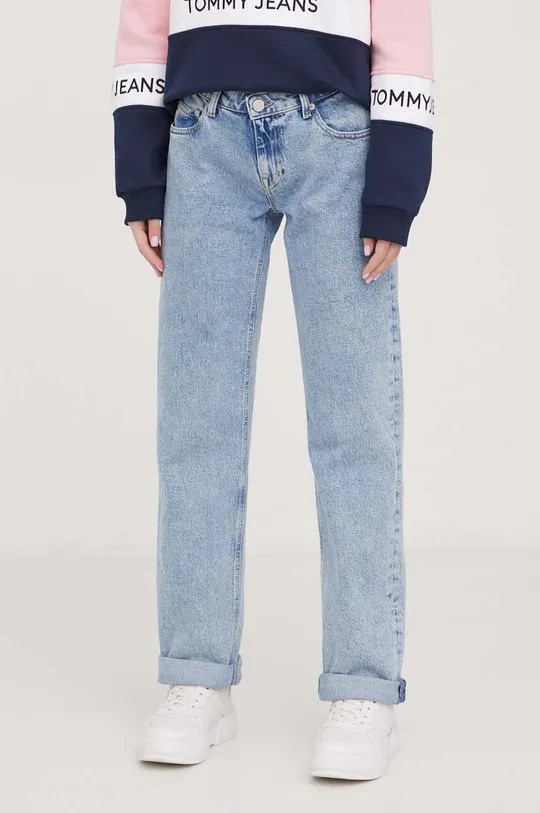 niebieski Tommy Jeans jeansy Sophie Damski