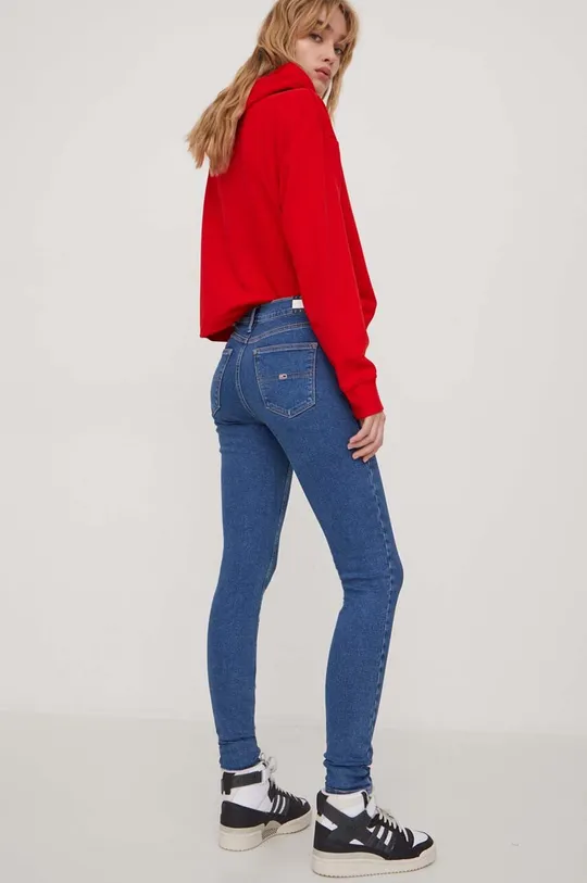 niebieski Tommy Jeans jeansy Nora Damski