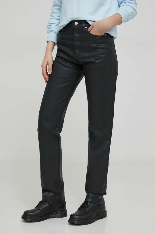 μαύρο Τζιν παντελόνι Calvin Klein Jeans Γυναικεία