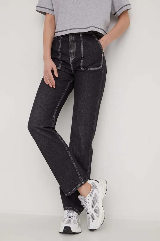 czarny Karl Lagerfeld Jeans jeansy Damski