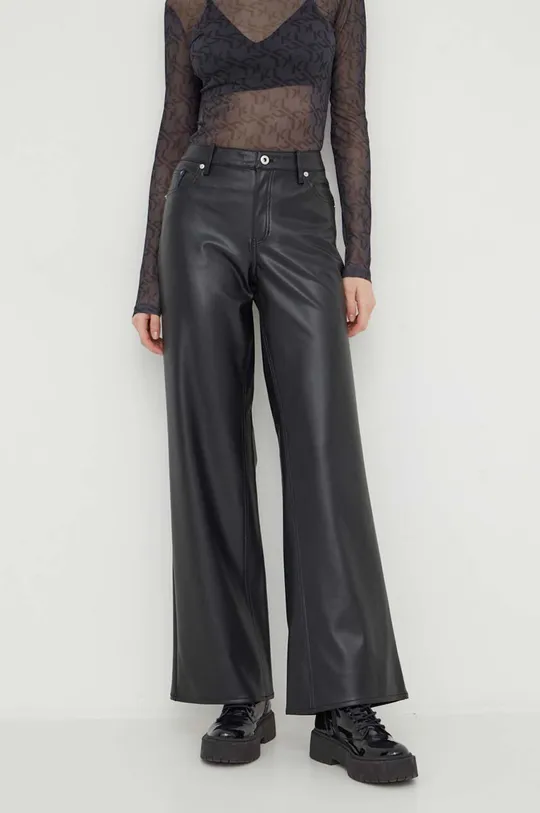 czarny Karl Lagerfeld Jeans spodnie Damski