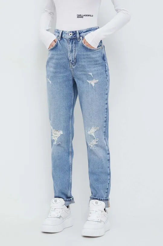 niebieski Karl Lagerfeld Jeans jeansy Damski