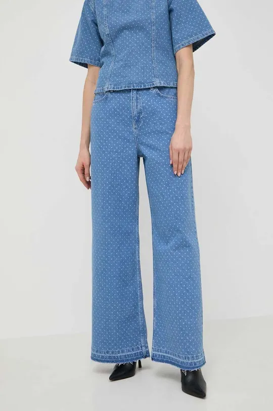 niebieski Custommade jeansy Oteca Dots Damski