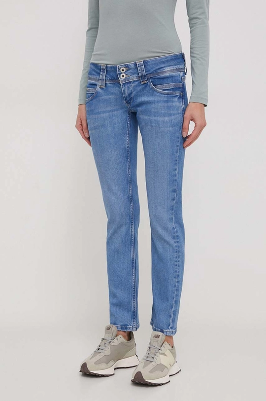 niebieski Pepe Jeans jeansy Damski