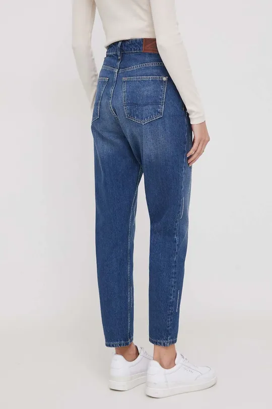 Одежда Джинсы Pepe Jeans TAPERED UHW SPARKLE PL204601 тёмно-синий