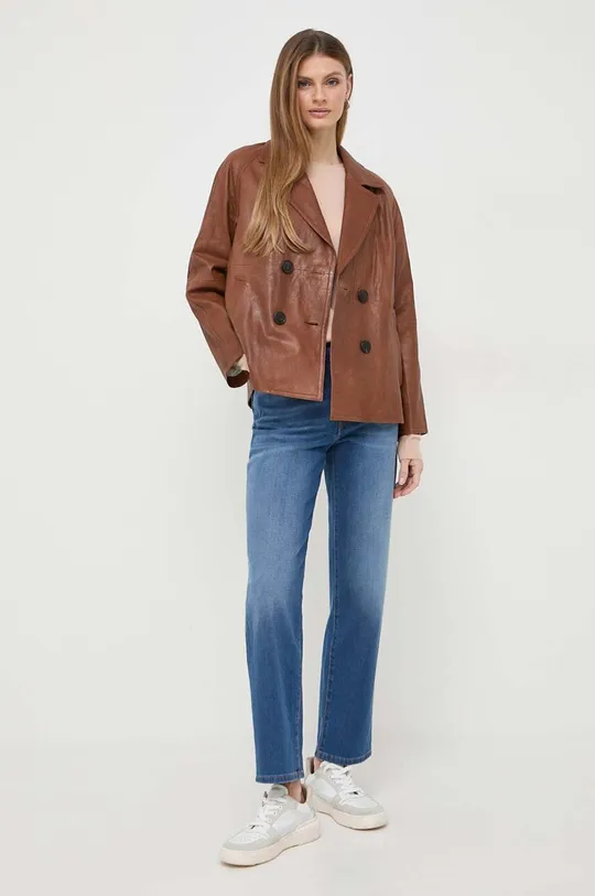 Weekend Max Mara jeansy granatowy