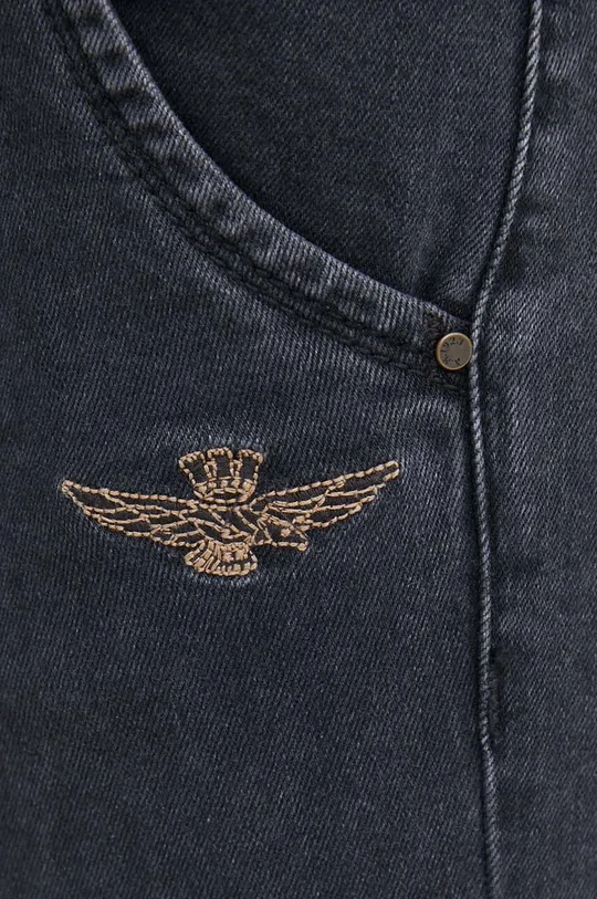 szary Aeronautica Militare jeansy