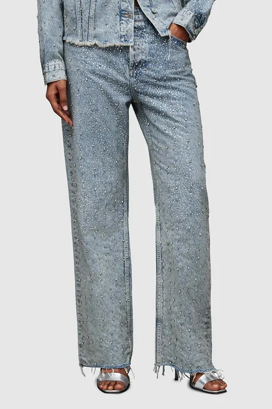 AllSaints jeansy Wendel niebieski