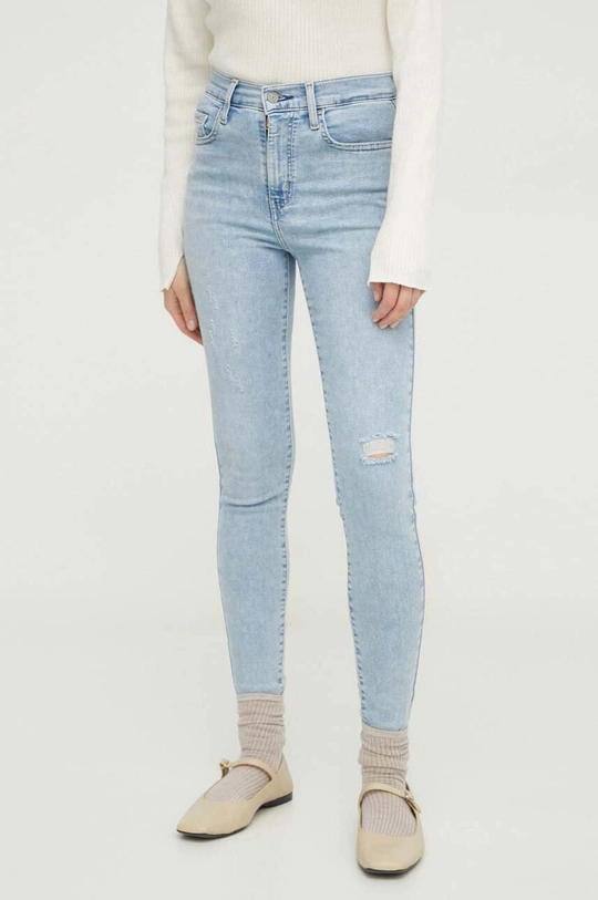 μπλε Τζιν παντελόνι Levi's 720 HIRISE SUPER SKINNY Γυναικεία