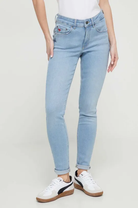 niebieski Desigual jeansy DELAWAR Damski