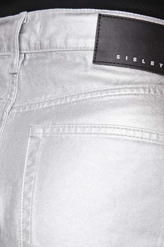 srebrny Sisley jeansy