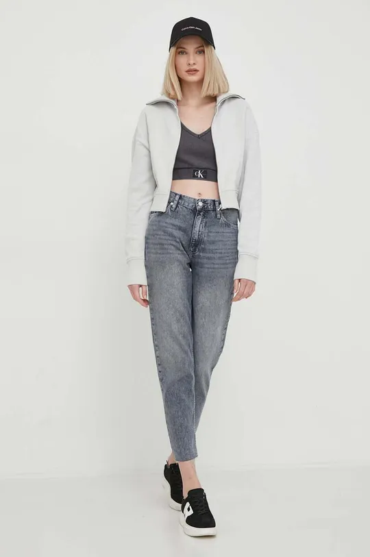 Τζιν παντελόνι Calvin Klein Jeans γκρί