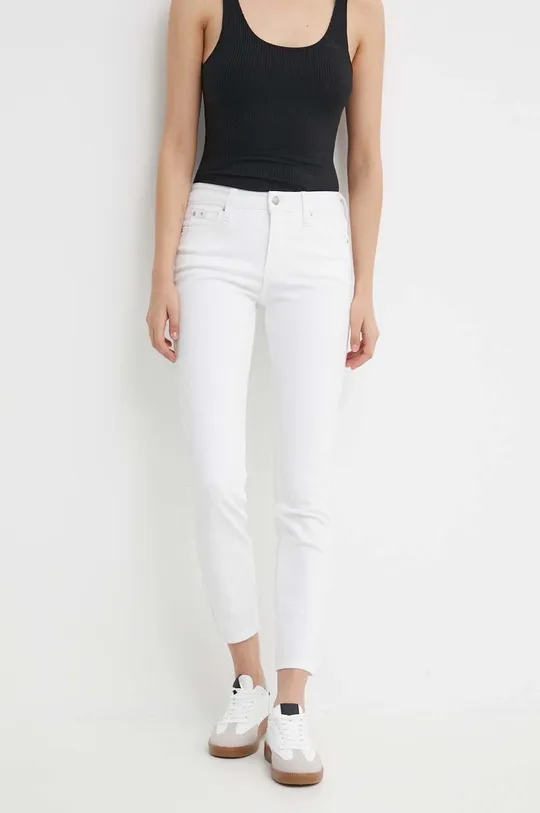 λευκό Τζιν παντελόνι Calvin Klein Jeans Γυναικεία