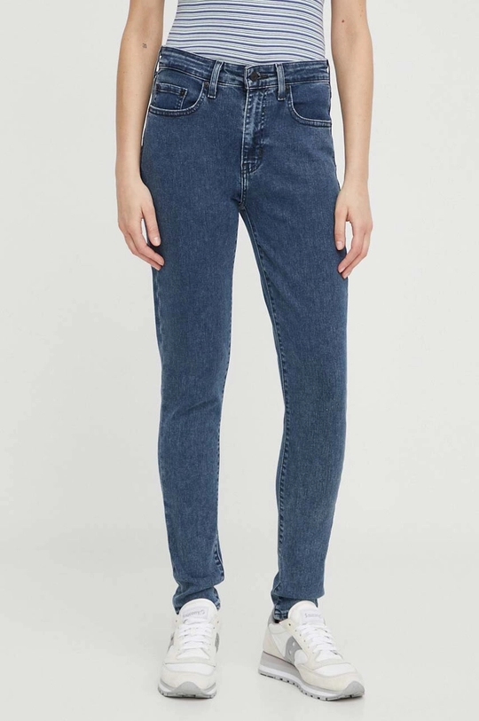 μπλε Τζιν παντελόνι Levi's 721 HIGH RISE SKINNY Γυναικεία