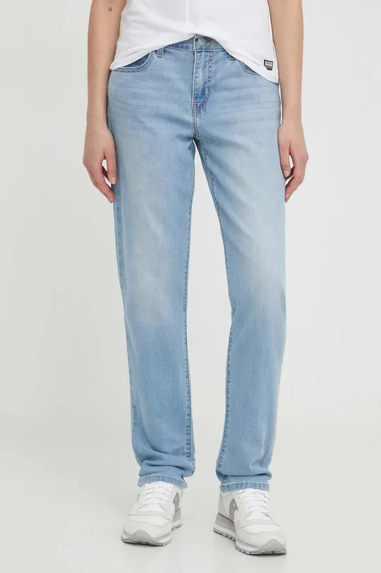 niebieski Levi's jeansy MID RISE BOYFRIEND Damski