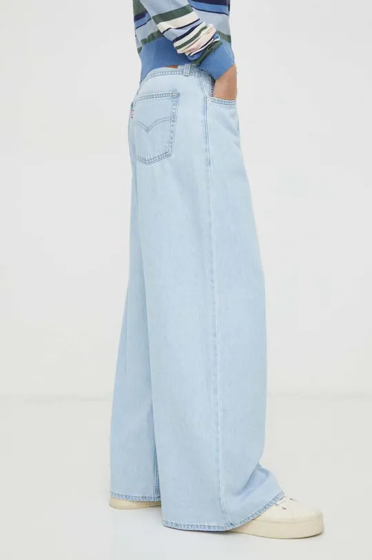 μπλε Τζιν παντελόνι Levi's BAGGY WIDE LEG Γυναικεία