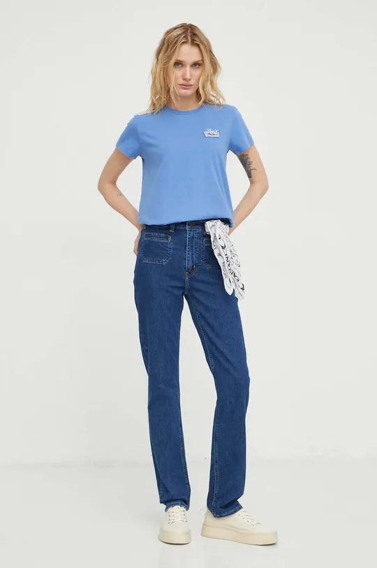 Levi's jeansy 724 TAILORED granatowy