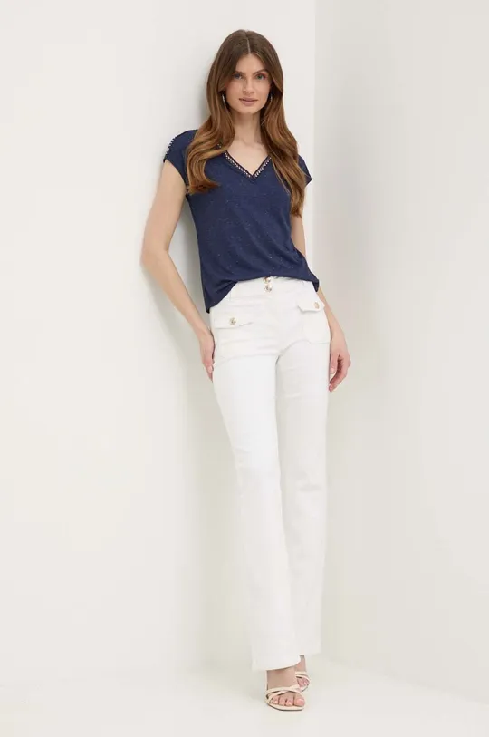 Morgan jeansy POLEN2 biały