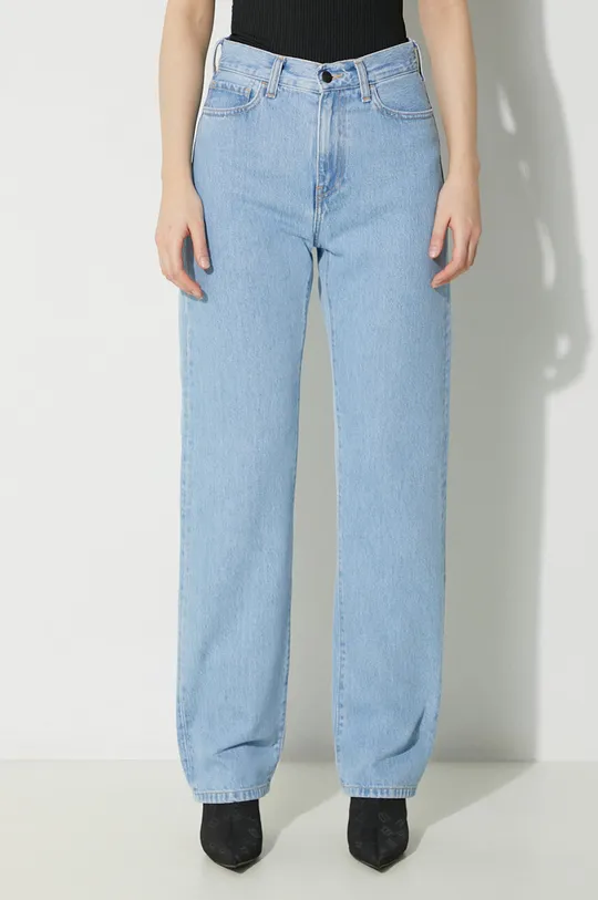 niebieski Carhartt WIP jeansy Noxon Pant Damski